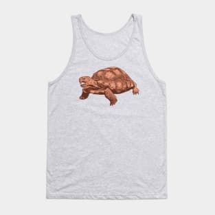 Desert Tortoise Linocut Style Tank Top